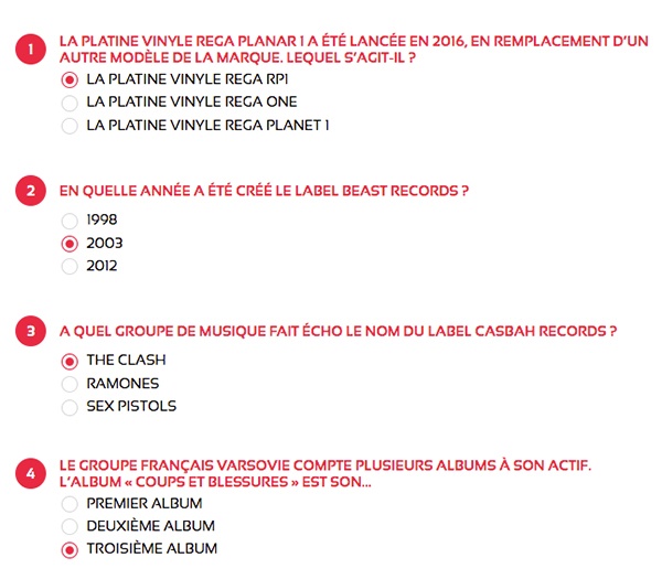 Réponses du jeu concours de la Musique 2020 - maPlatine.com