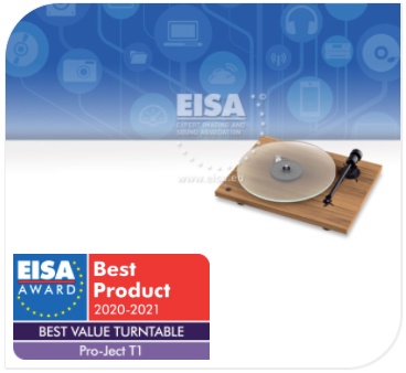 Prix EISA 2020-2021 - Platine vinyle Pro-Ject T1