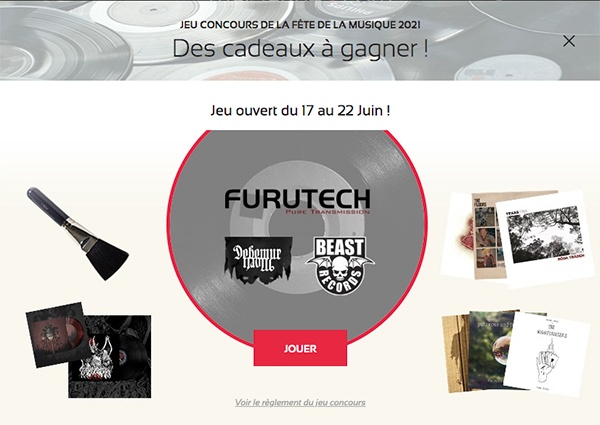 Visuel de présentation du jeu concours de la fête de la musique maPlatine.com