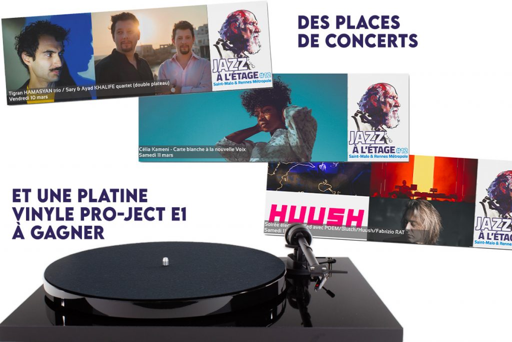 Lots du jeu concours : des places de concerts et une platine vinyle Pro-Ject E1 standard