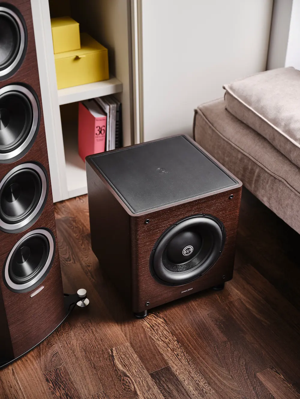Caissons de grave Sonus Faber Gravis I finition wengé