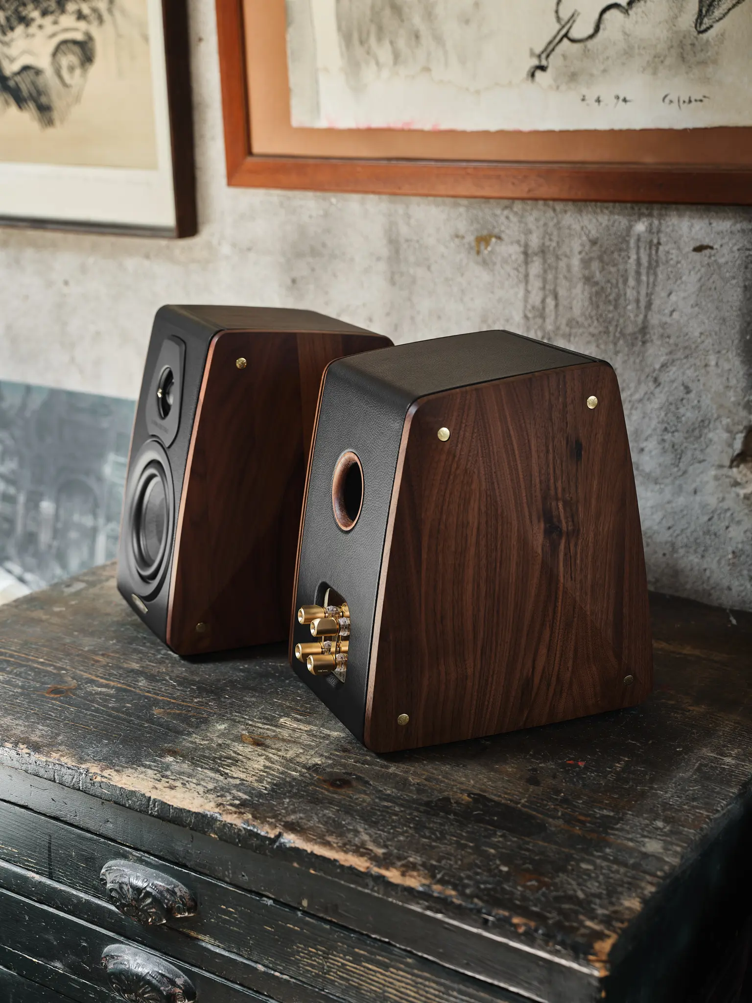 Enceinte Sonus Faber Concertino G4 Maestro Edition, flancs en noyer massif