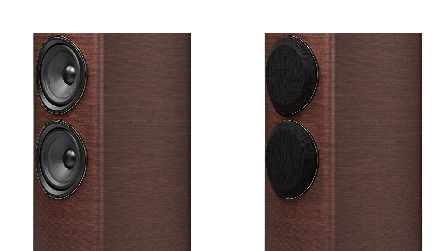 Sonus Faber Sonetto VG2 finition wengé, gros plan.