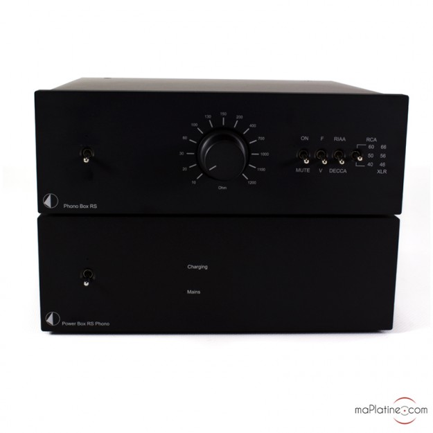 Bundle occasion : préamplificateur phono Pro-Ject Phono Box RS + Alimentation Pro-Ject Power Box RS Phono d'occasion Bundle occasion : préamplificateur phono Pro-Ject Phono Box RS + Alimentation Pro-Ject Power Box RS Phono d'occasion