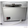 Clearaudio Smart Matrix Pro Silver record cleaning machine with cover.