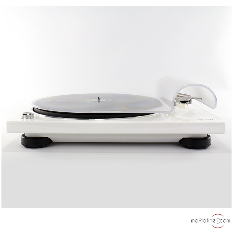 DENON DP400  Platine vinyle semi-automatique FINITION Blanc