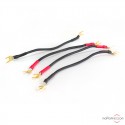 Transparent Basic Biwire jumper speaker cable (x4)