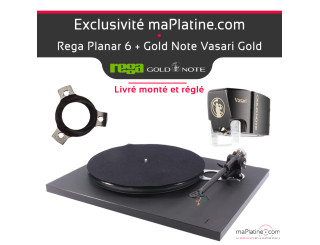 Platine vinyle Rega Planar 6 avec cellule Gold Note Vasari Gold