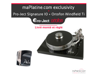Pack Platine vinyle Pro-Ject Signature 10 - Windfeld Ti édition