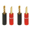 Fiches Bananes Real Cable BFA-6020 x4