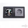 Prise murale double Shuko Furutech FT-SWS-D R Prise murale double Shuko Furutech FT-SWS-D R