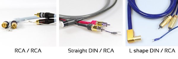 Connectors of phono cables