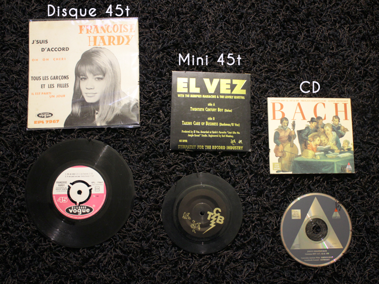Disque 45t VS CD