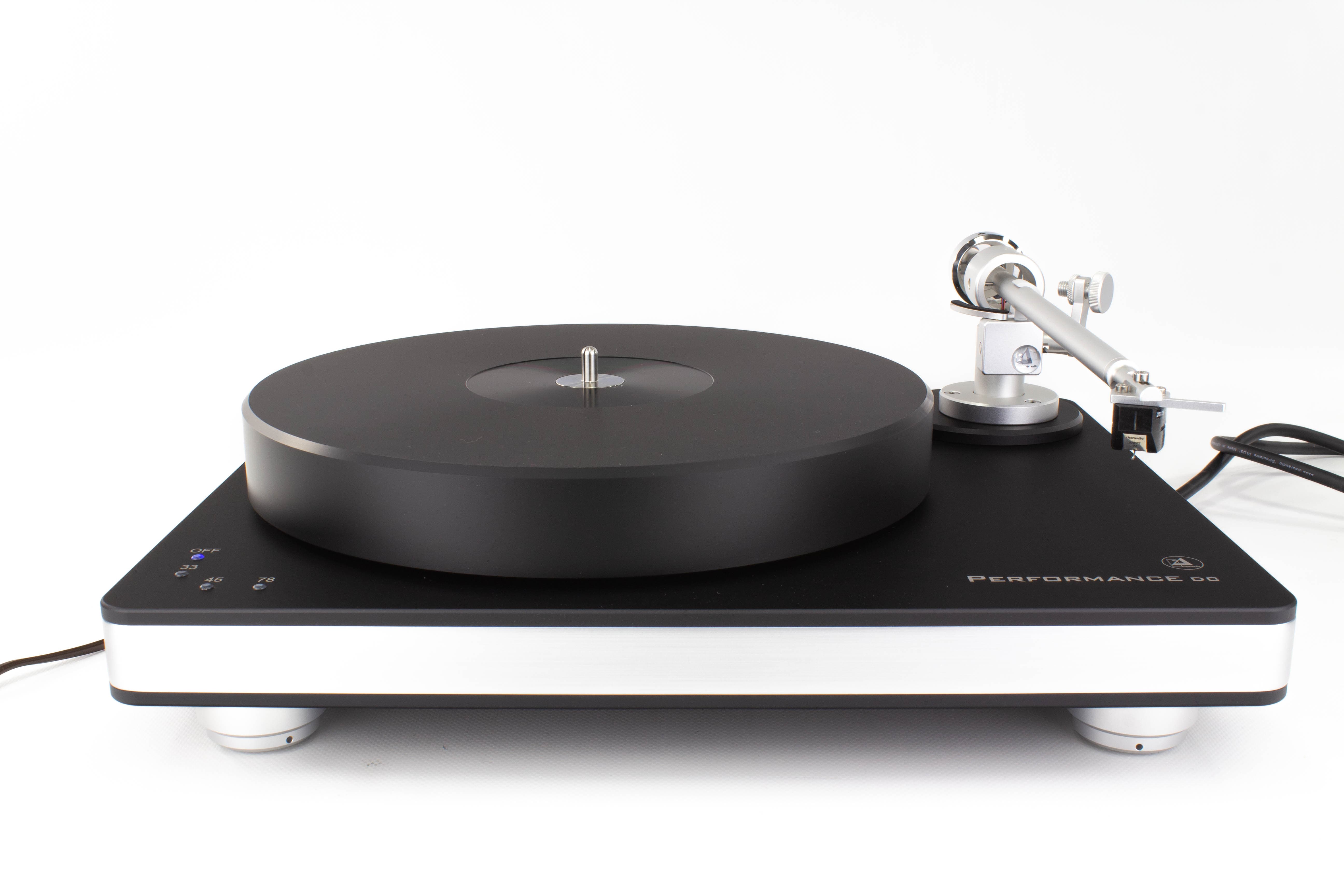 Clearaudio Performance DC turntable with Satisfy Kardan Black tonearm and Artist V2 cartridge