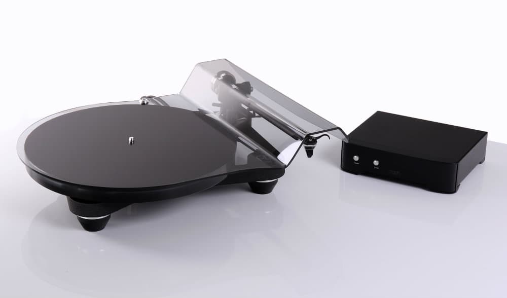 Rega Planar 8 turntable with glass platter and Rega tonearm