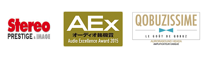 Awards received by the Aurorasound Heada headphone amplifier