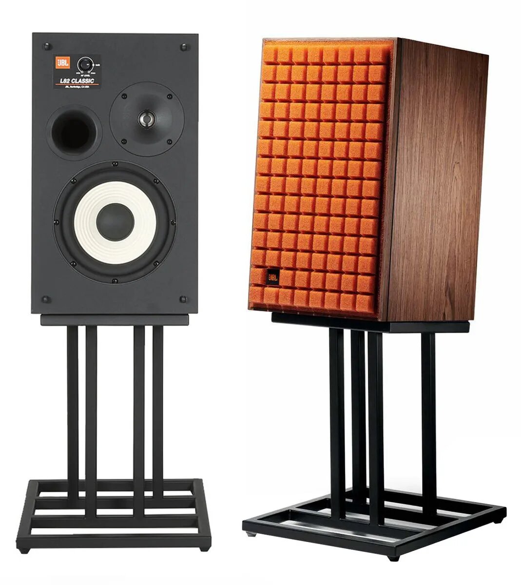 Enceintes de bibliothèque JBL L82 Classic - orange brûlé