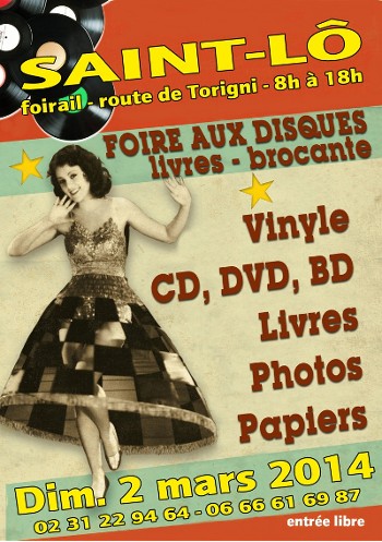 affiche foire aux disques de Saint-Lô