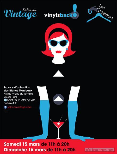 affiche salon du vintage Paris