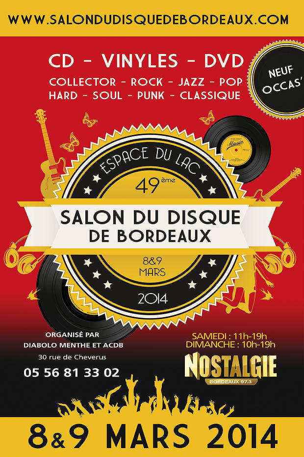 affiche salon international du disque Bordeaux