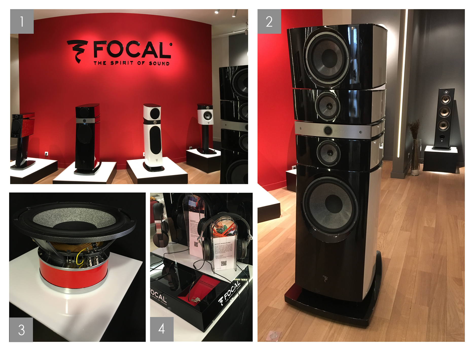 Visite chez Focal - arrivée dans le grand hall d'exposition