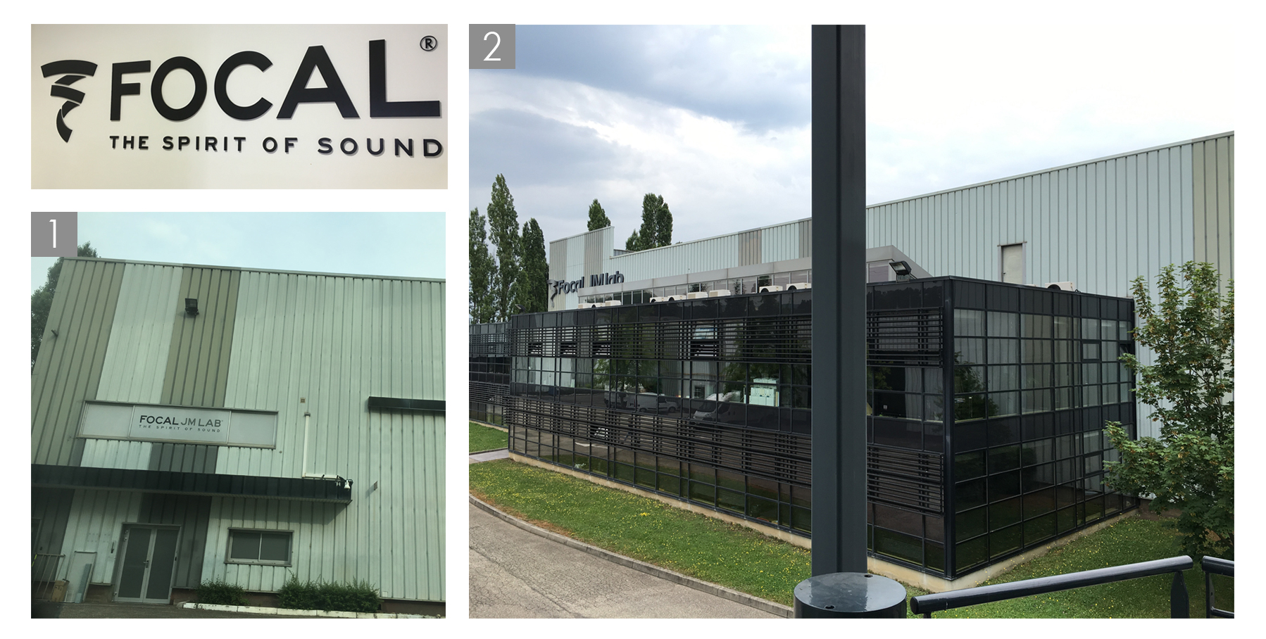 Arrivée dans l'usine Focal/Naim Audio